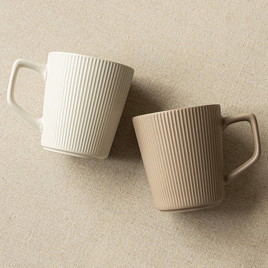 Simple Striped Ceramic Mug with Large Capacity Global swanky 2