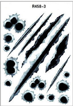 Simulation Bullet Hole Car Sticker, Car Bullet Hole Crack Car Sticker global swanky 3