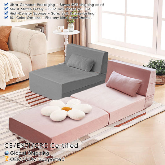 Single-Person Folding Sofa Bed for Relaxing and Sleeping global-swanky 3
