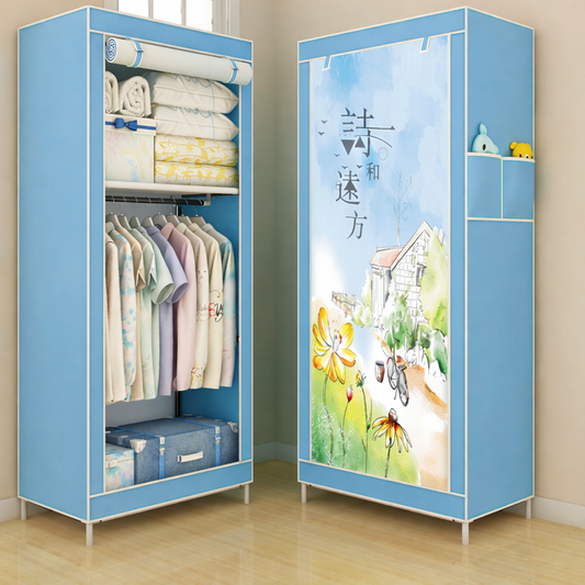 Single Dormitory Dust Closed Wardrobe – Compact Storage 
global-swanky 1