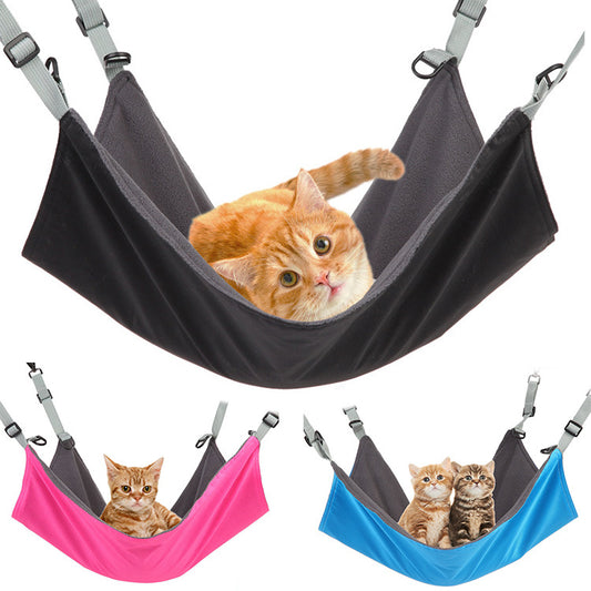 Small Cat And Dog Hanging Hammocks Can Be Used The Four Seasons With Plush And Waterproof Nylon Layer For Hanging Pet Supplies Pet Products Global swanky 1