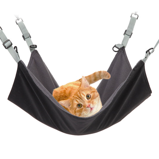 Small Cat And Dog Hanging Hammocks Can Be Used The Four Seasons With Plush And Waterproof Nylon Layer For Hanging Pet Supplies Pet Products Global swanky 2