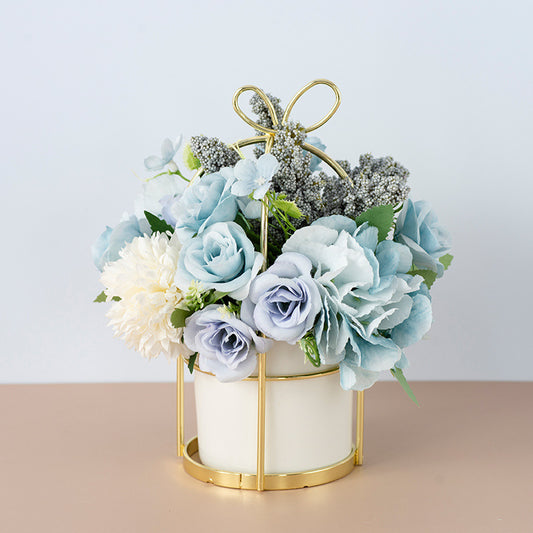  Small Potted Plants Dried & Simulation Flower Bouquet Home
global-swanky 2
