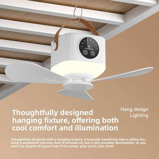  Smart Rechargeable 0Ceiling Fan with LED Light Quiet Airflow global-swanky 3