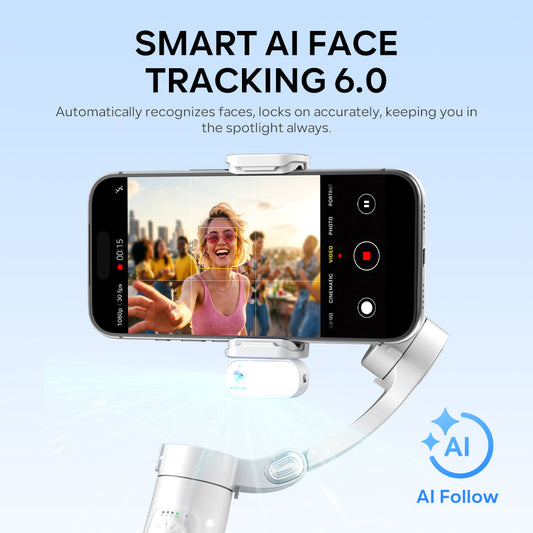 Smartphone Three-Axis Stabilizer Gimbal with AI Tracking Global Swanky 03