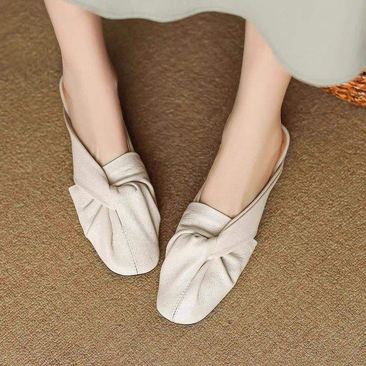 Soft Leather Low Heel Sandals for Women Comfort global swanky 2