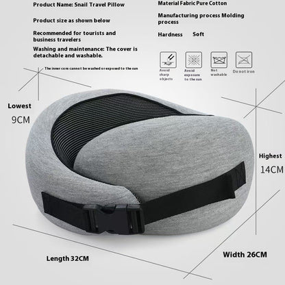  Soft Memory Foam Travel Neck Pillow –U-Shape Adjustable 
global-swanky 3
