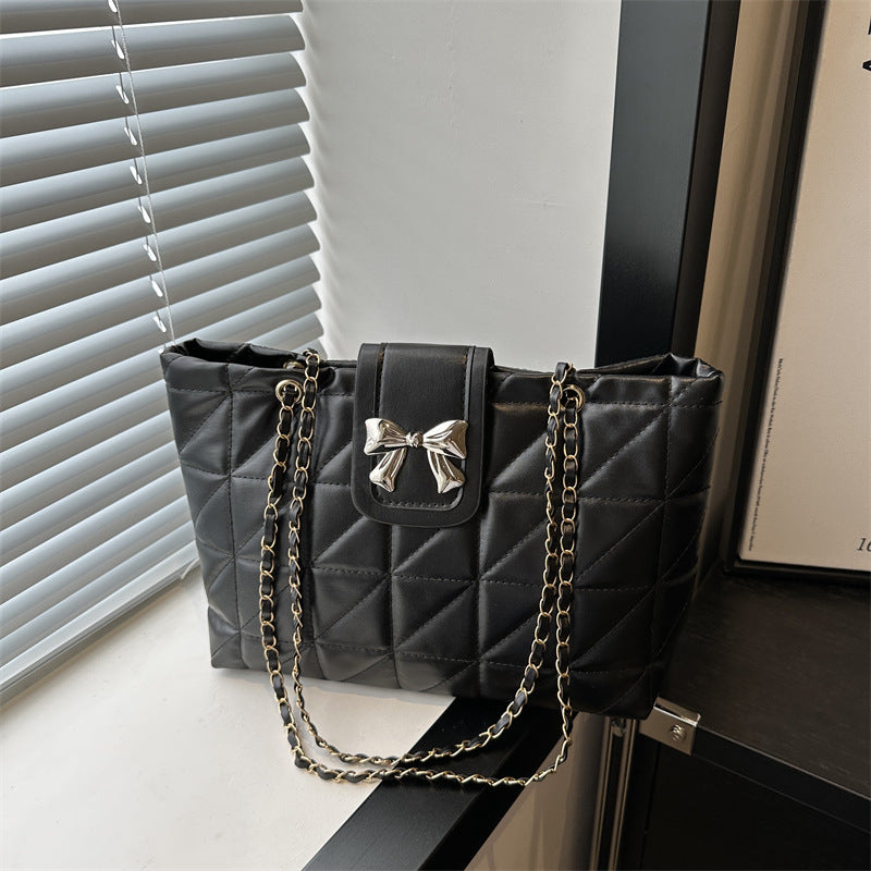 Soft Rhombus Chain Bag Totes With Large Capacity Storage Style Global swanky 1