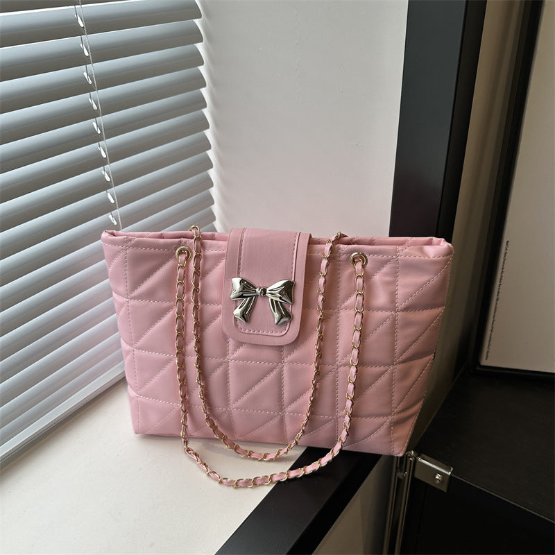 Soft Rhombus Chain Bag Totes With Large Capacity Storage Style Global swanky 2