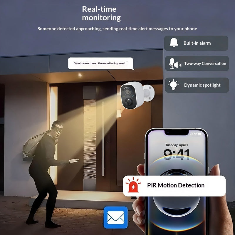 Solar-Powered Waterproof Surveillance Camera for Home Safety Global swanky 4