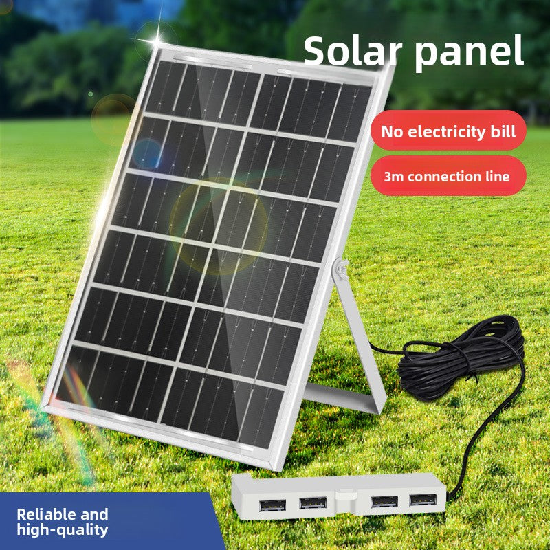  Solar USB Charger Panel with 4 Ports for Camping and Travel global-swanky 1