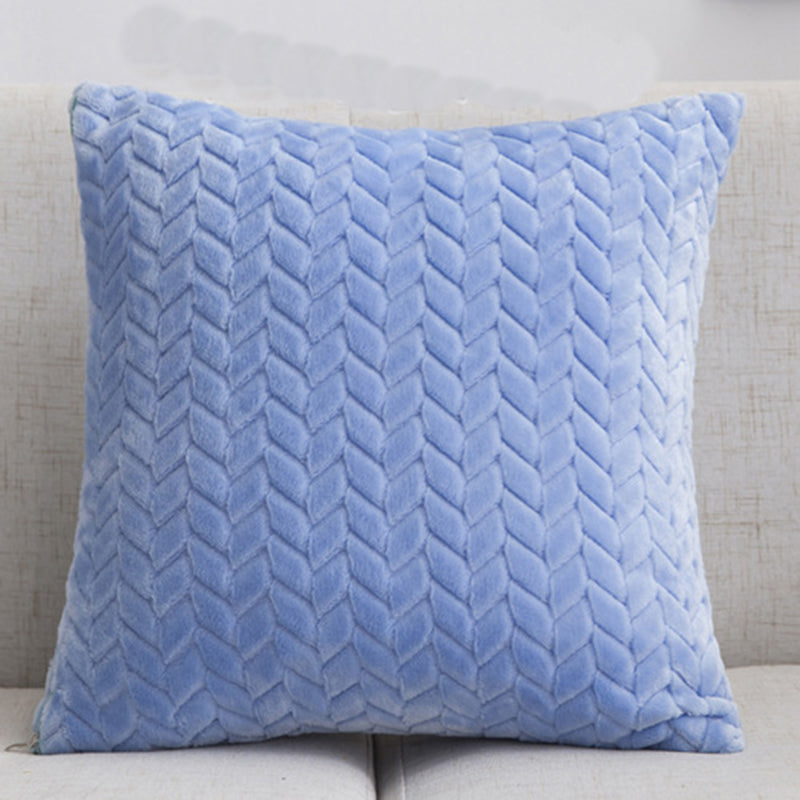 Solid Color Flannel Pillow – Sofa Cushion Cover for Home
global-swanky 3