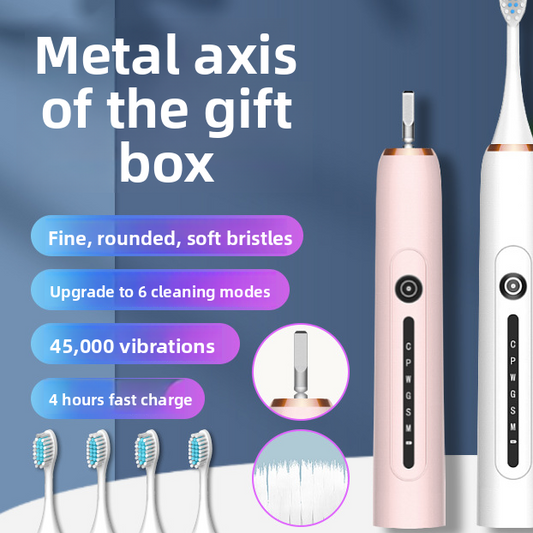  Sonic Electric Toothbrush with Soft Bristles for Gentle Clean  global-swanky 1