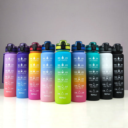 Sports Frosted Gradient Water Bottle for Gym Travel Daily Use Global swanky 1