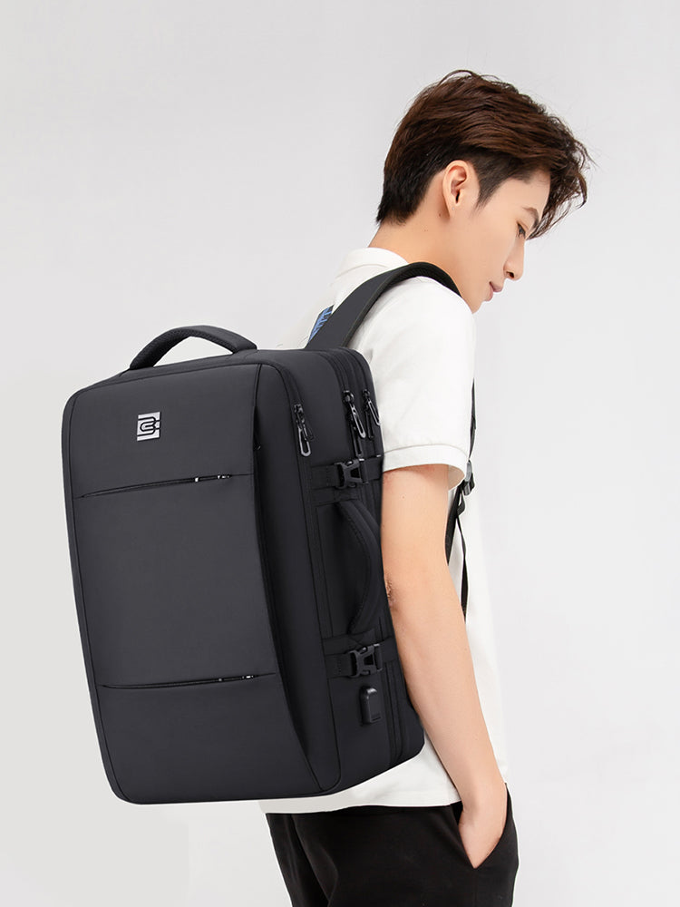 Square Shaped Travel Backpack for Men Double Shoulder Bag globalswanky 02