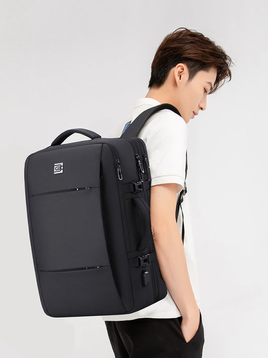 Square Shaped Travel Backpack for Men Double Shoulder Bag globalswanky 02