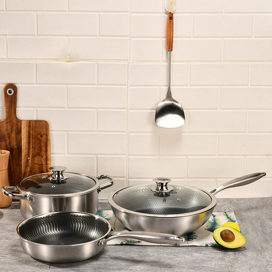 Stainless Steel 3-Piece Cookware Set Kitchen Cookware Set global-swanky 2
