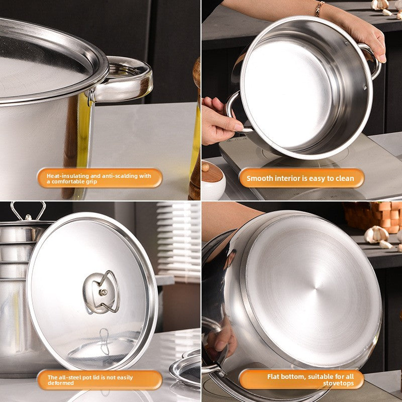 Stainless Steel Cookware Kitchen Pots and Pans Set Durable  global-swanky 2