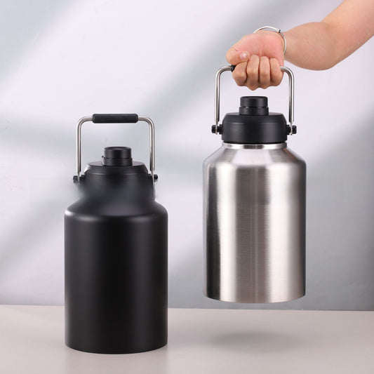 Stainless Steel Double Wall Insulated Water Bottle Large Capacity globalswanky 01