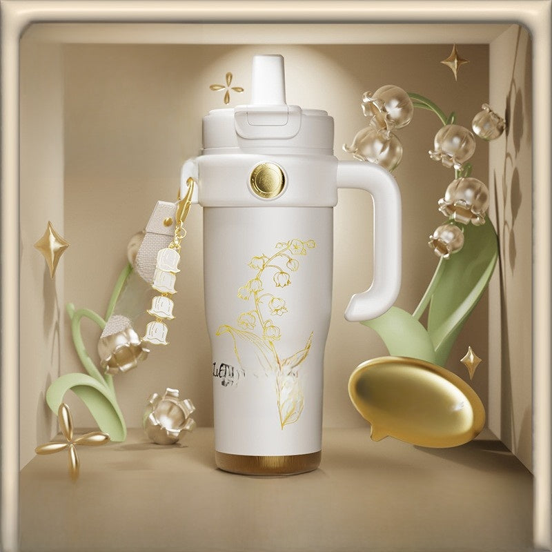 Straw Tumbler Large Capacity Ceramic Cup Global swanky 2