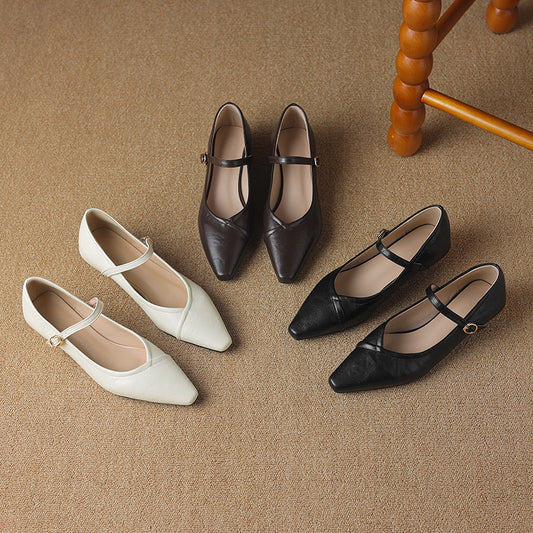 Stylish Women's Casual Low-Heeled Shoes for Everyday Wear global swanky 2