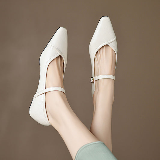 Stylish Women's Casual Low-Heeled Shoes for Everyday Wear global swanky 3