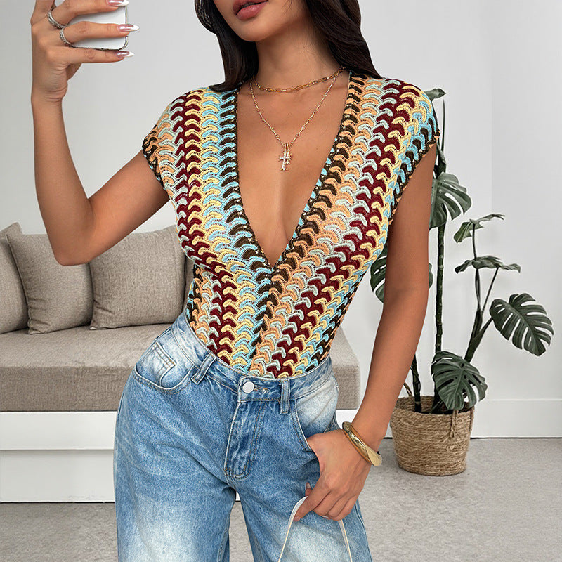 Stylish Women's Colorful Embroidered Striped Jumpsuit Unique 
global-swanky 1