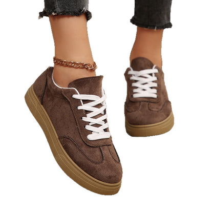 Suede Casual Sports Shoes for Women Daily Walking Comfort Use Global swanky 2