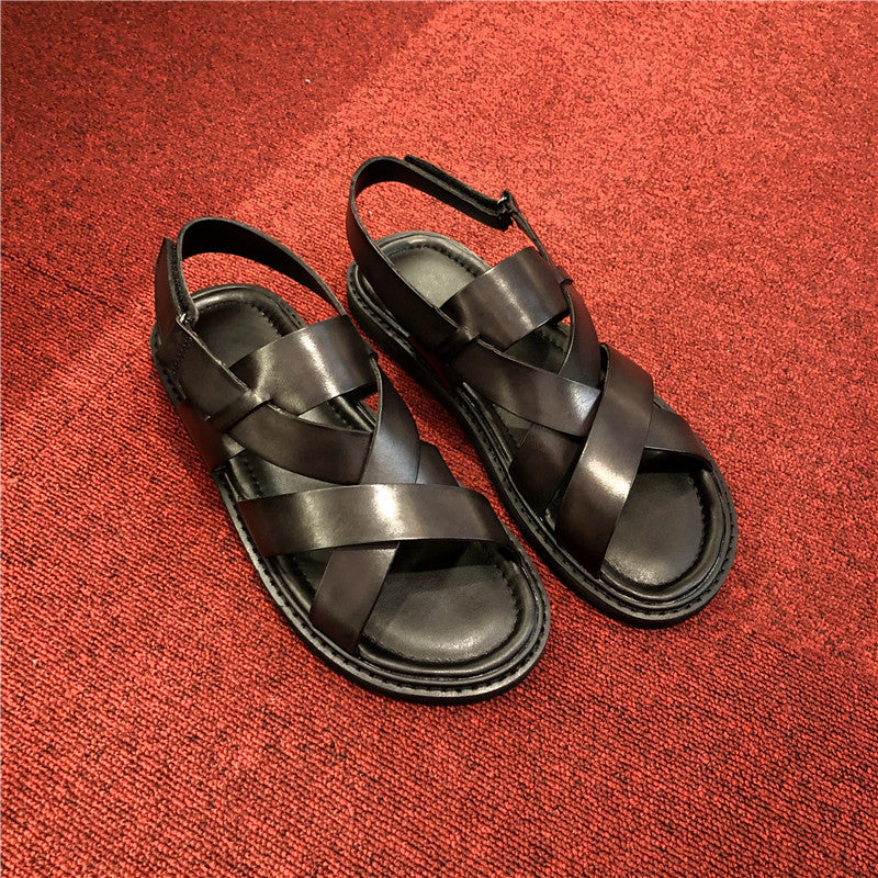 Summer Genuine Leather Casual Sandals Men for Daily Beach Wear Global swanky 2