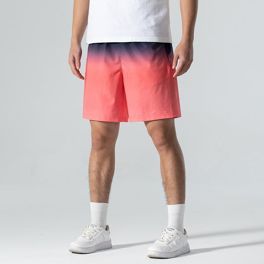Summer Gradient Ice Silk Shorts – Men's Beach & Sports Pants global swanky 1