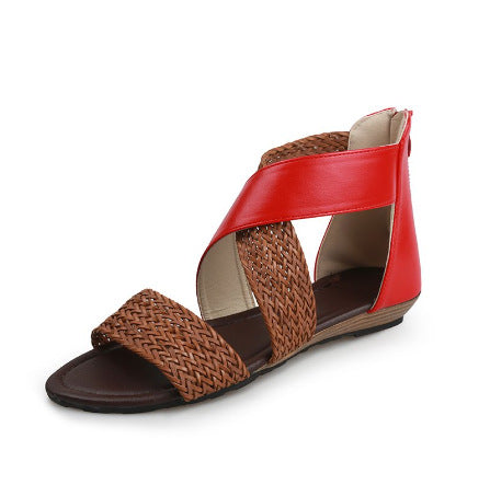 Summer Wedge Sandals for Women Bohemian Woven Belt Fashion Global swanky 2