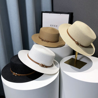 Summer beach hat for women wearing straw hats Global swanky 1