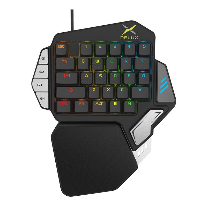 T9X Jedi Gun God One-Handed Mechanical Keyboard with RGB Style Global swanky 3