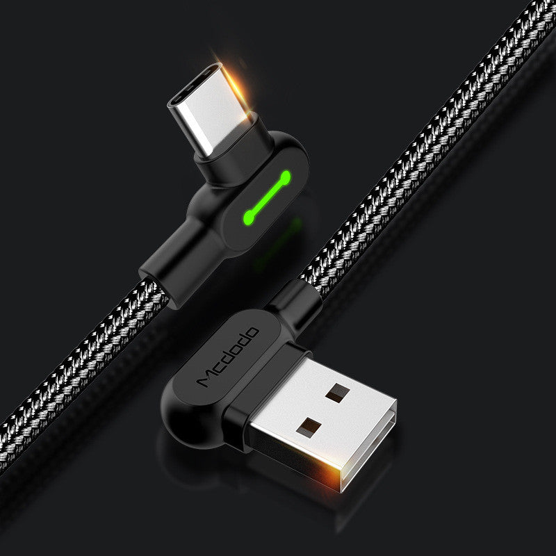 TYPE-C Charging Cable – Android Micro Elbow Data Cable for Fast Charging Global swanky 1