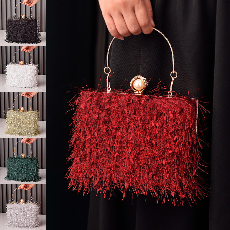 Tassel Handbags Women Party Evening Bag Luxury Style Look Global swanky 1