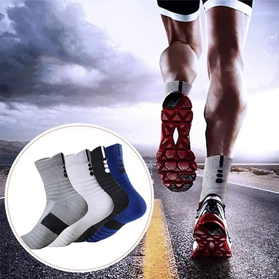 Terry Cushioned Basketball Sports Socks for Game Day Wear globalswanky 02