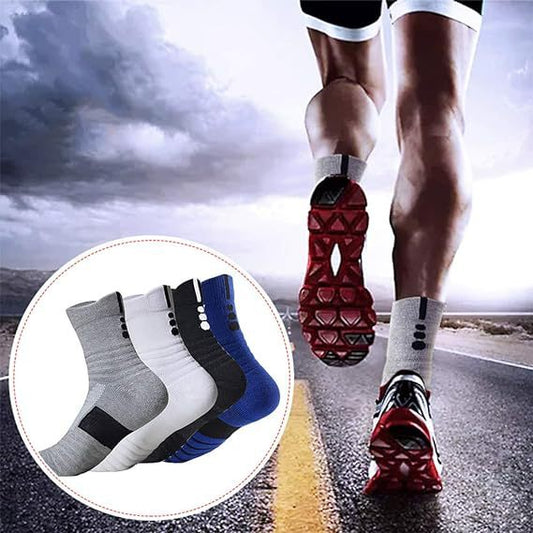 Terry Cushioned Basketball Sports Socks for Game Day Wear globalswanky 02
