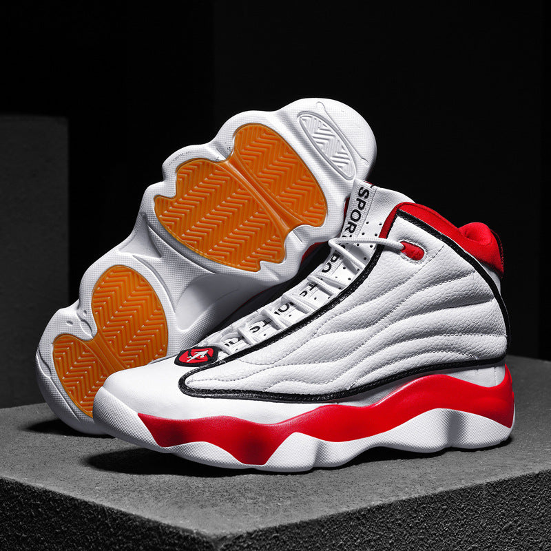 Thick Bottom Wear-resistant High-top Basketball Shoes Global swanky 2