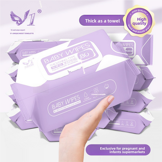 Thick Pearl Texture Baby Wet Wipes for Gentle Cleaning Uses Global Swanky 1