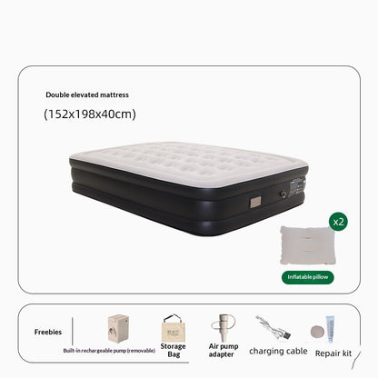Thickened Outdoor 2-in-1 Inflatable Bed With Pump for Travel globalswanky 03