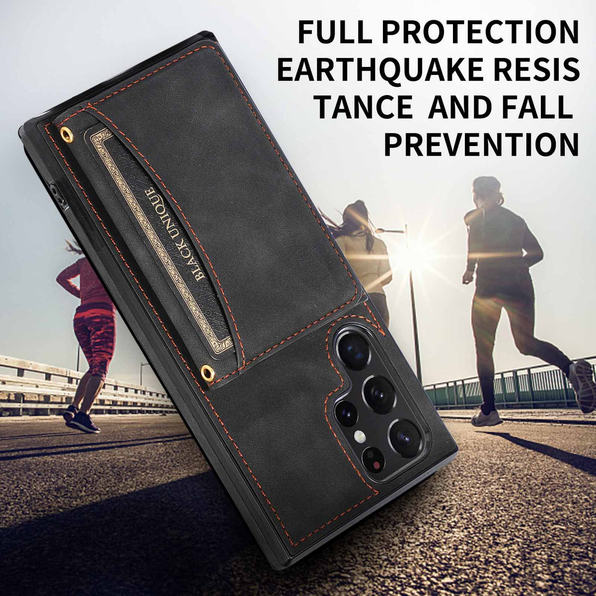 Three-Fold Wallet Card-inserting Leather Phone Case Global swanky 2