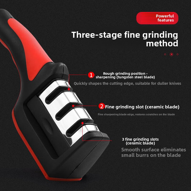 Three-Stage Handheld Knife Sharpener for Home Kitchen Knives  global-swanky 3