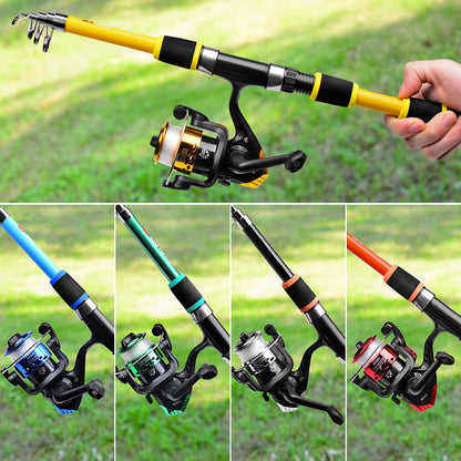 Tossing Casting Rods Fishing Wheel Fishing Rod Combination Suit Global swanky 1