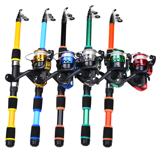 Tossing Casting Rods Fishing Wheel Fishing Rod Combination Suit Global swanky 3