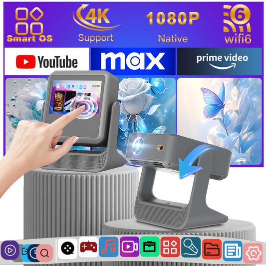 Touch Gimbal All-in-One Projector with Speaker and High Brightness Global swanky 02