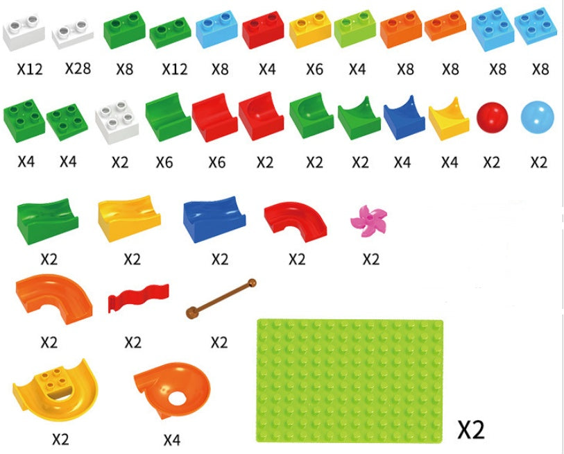 Track Building Blocks for Kids Learning & Fun Play Global swanky 3