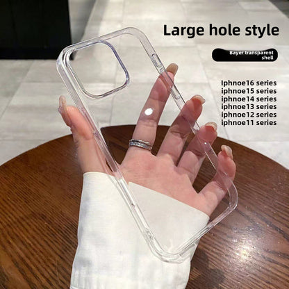 Transparent PC Phone Case for iPhone 11-17 Anti Scratch Fit globalswanky 01