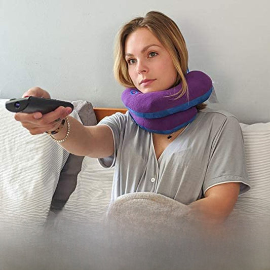 U-Shaped Travel Neck Pillow for Home Rest and Trips Comfort globalswanky 03