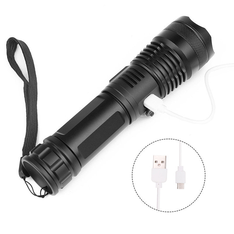 USB Charging Zoom P50 Flashlight – High Power LED Torch global swanky 2