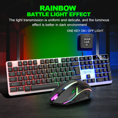 USB Wired Gaming Keyboard and Mouse Set for Comfort & Control globalswanky 01
